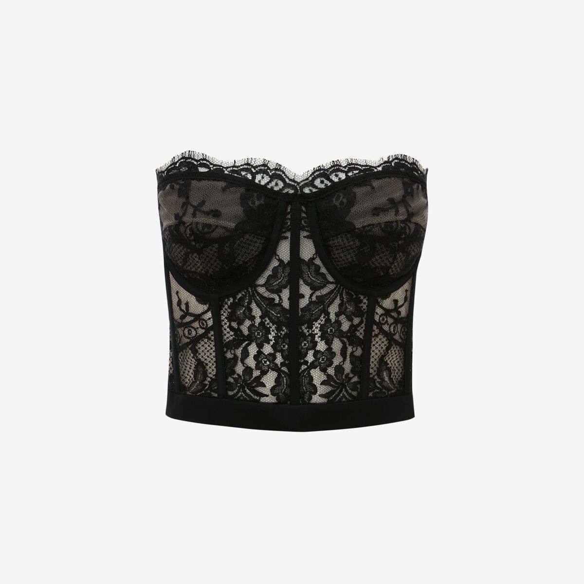 ALEXANDER MCQUEEN - Lace Corset - Item 586959QEAAH9005